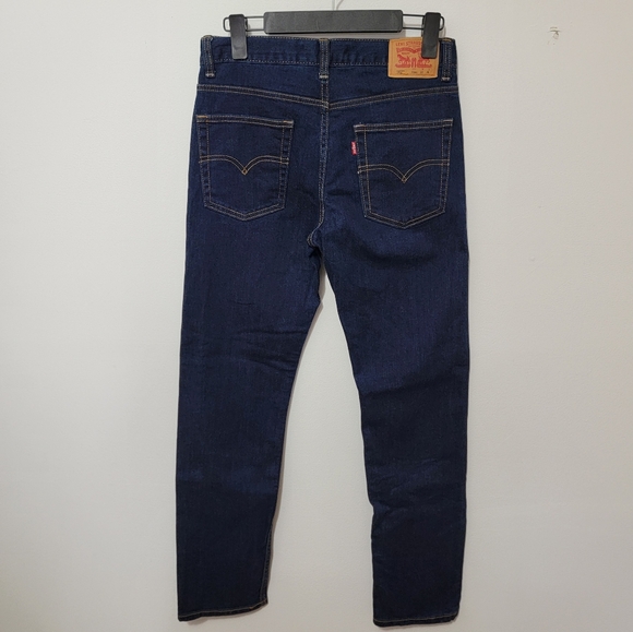 Levi's Boys's 502 16 Regular Taper Dark Wash Blue Jeans 28W 28L - Picture 1 of 6